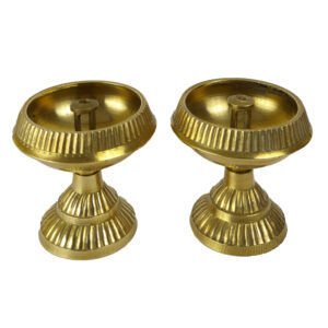 Brass Nanda Stand Diyas (1 pair)